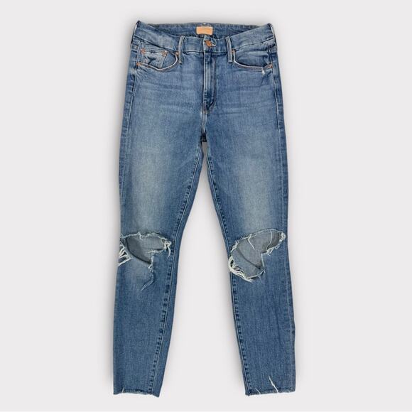 MOTHER The Looker Ankle Fray in Not Cut & Pasted Size 27 - Picture 1 of 10